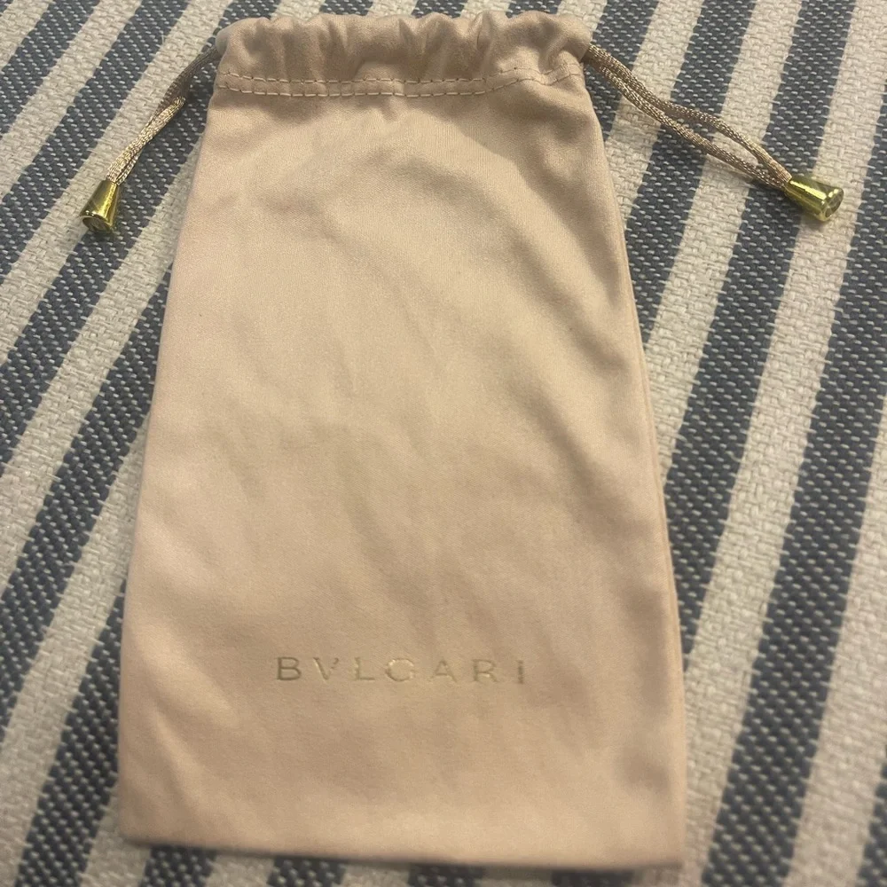 BVLGARI Soft Beige Drawstring Pouch_2